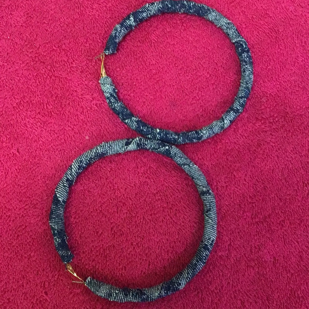 Dark Denim Hoops