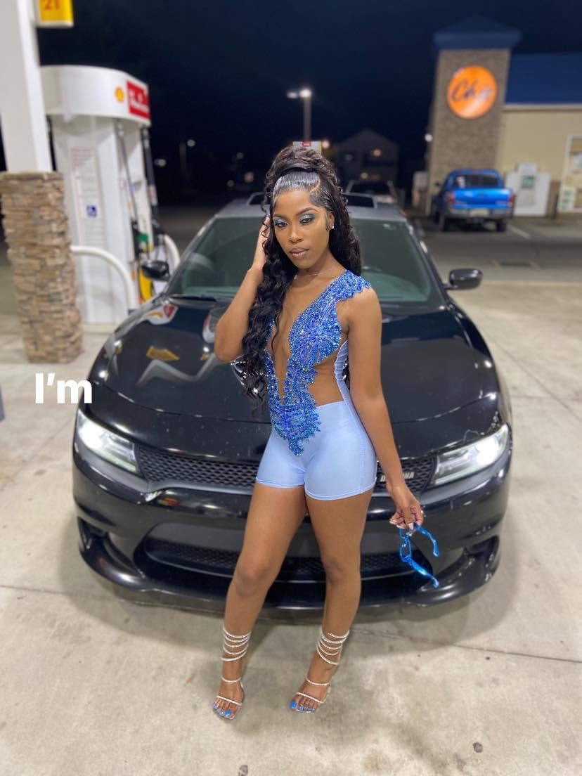 Chloe Romper (baby blue)