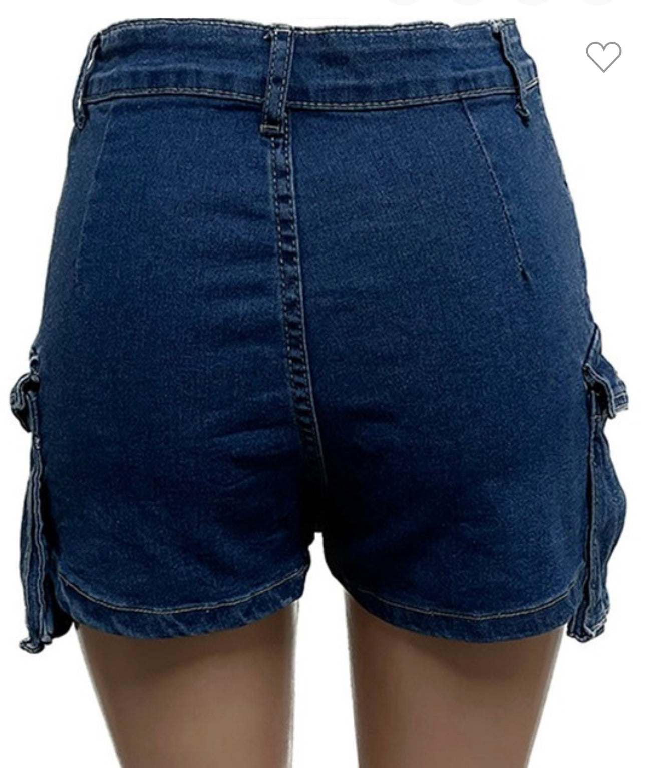 Denim Cargo Skort