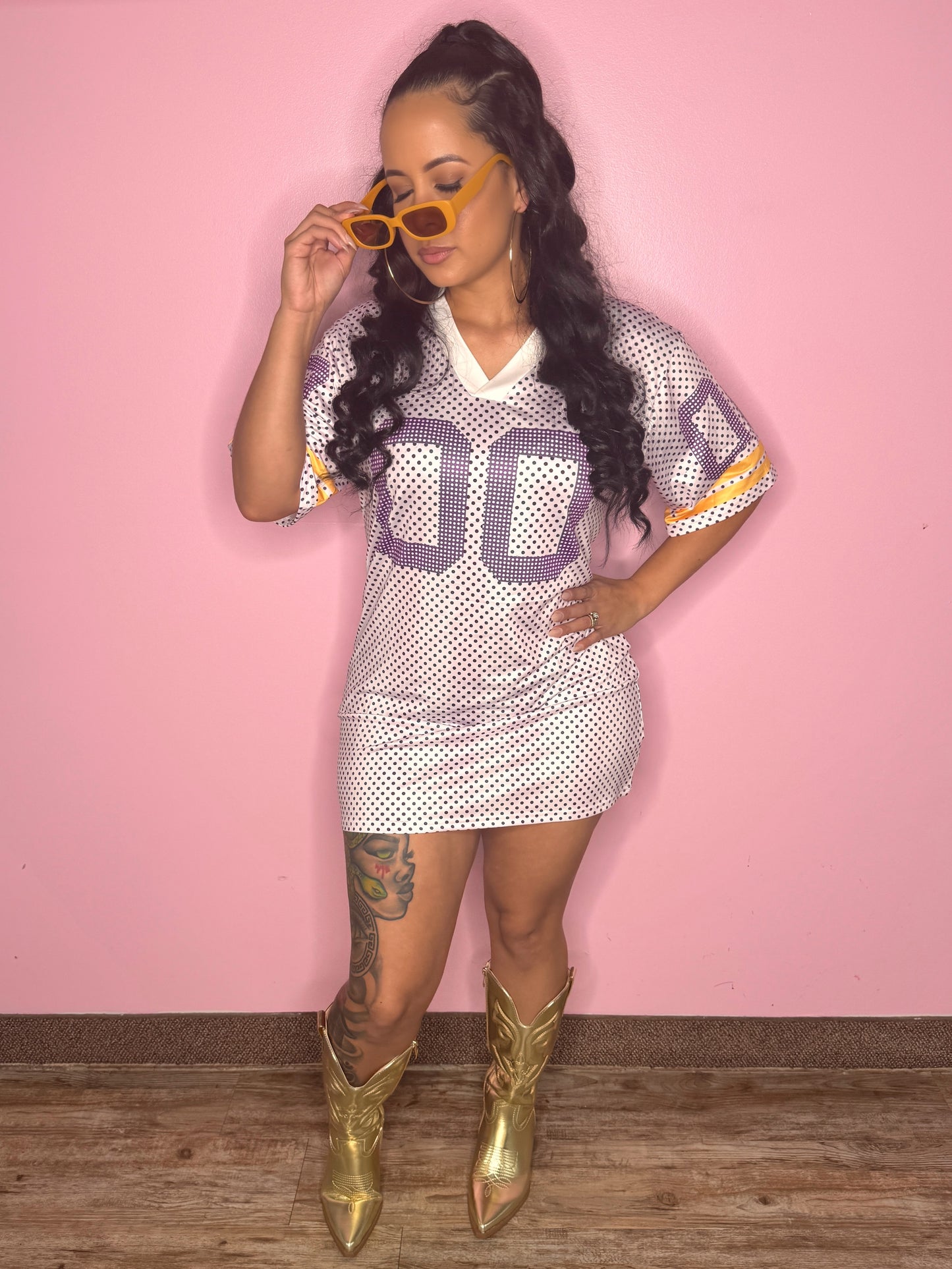 Mardi Gras Jersey Dress