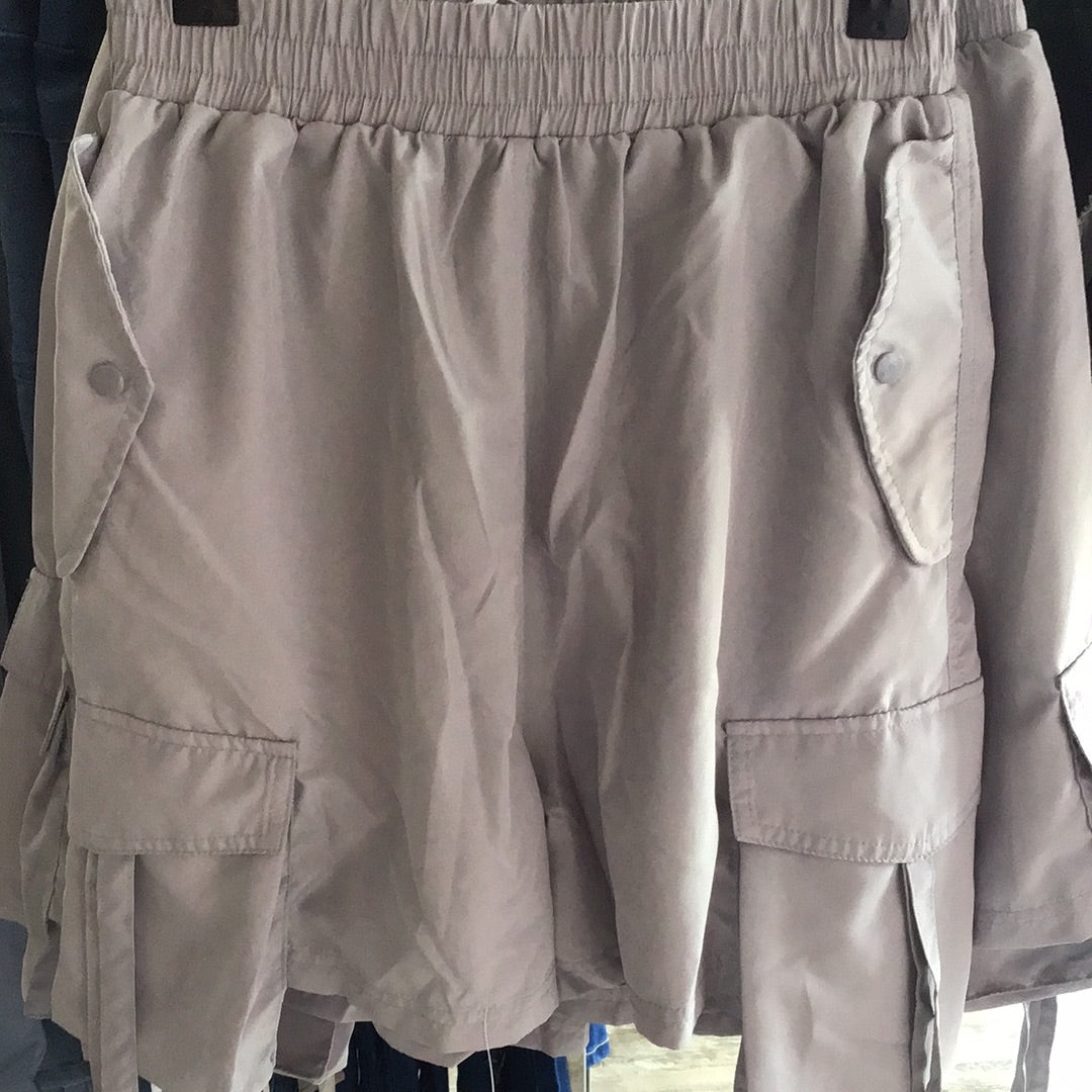 Grey Cargo Shorts