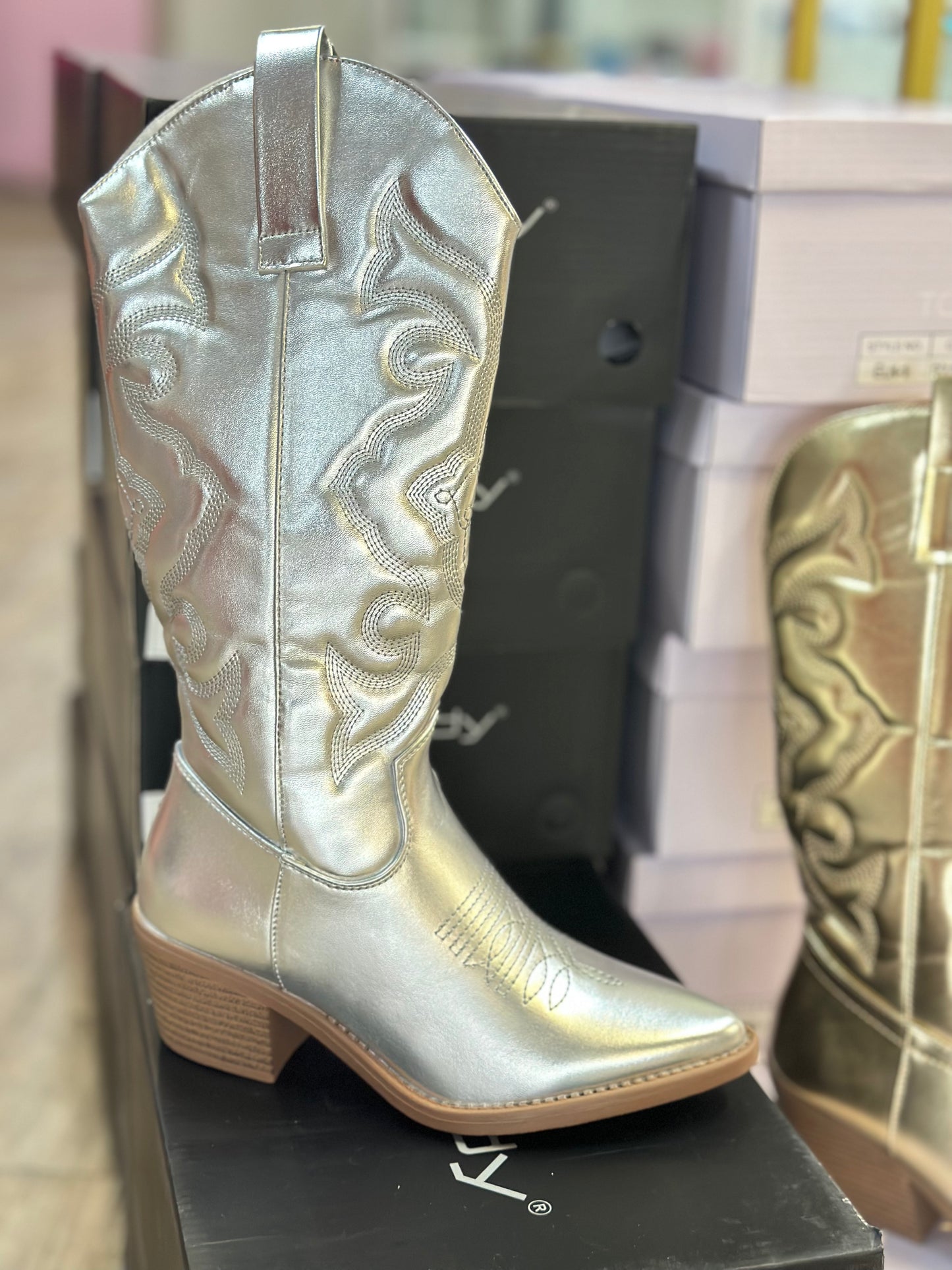 Silver Rodeo boots