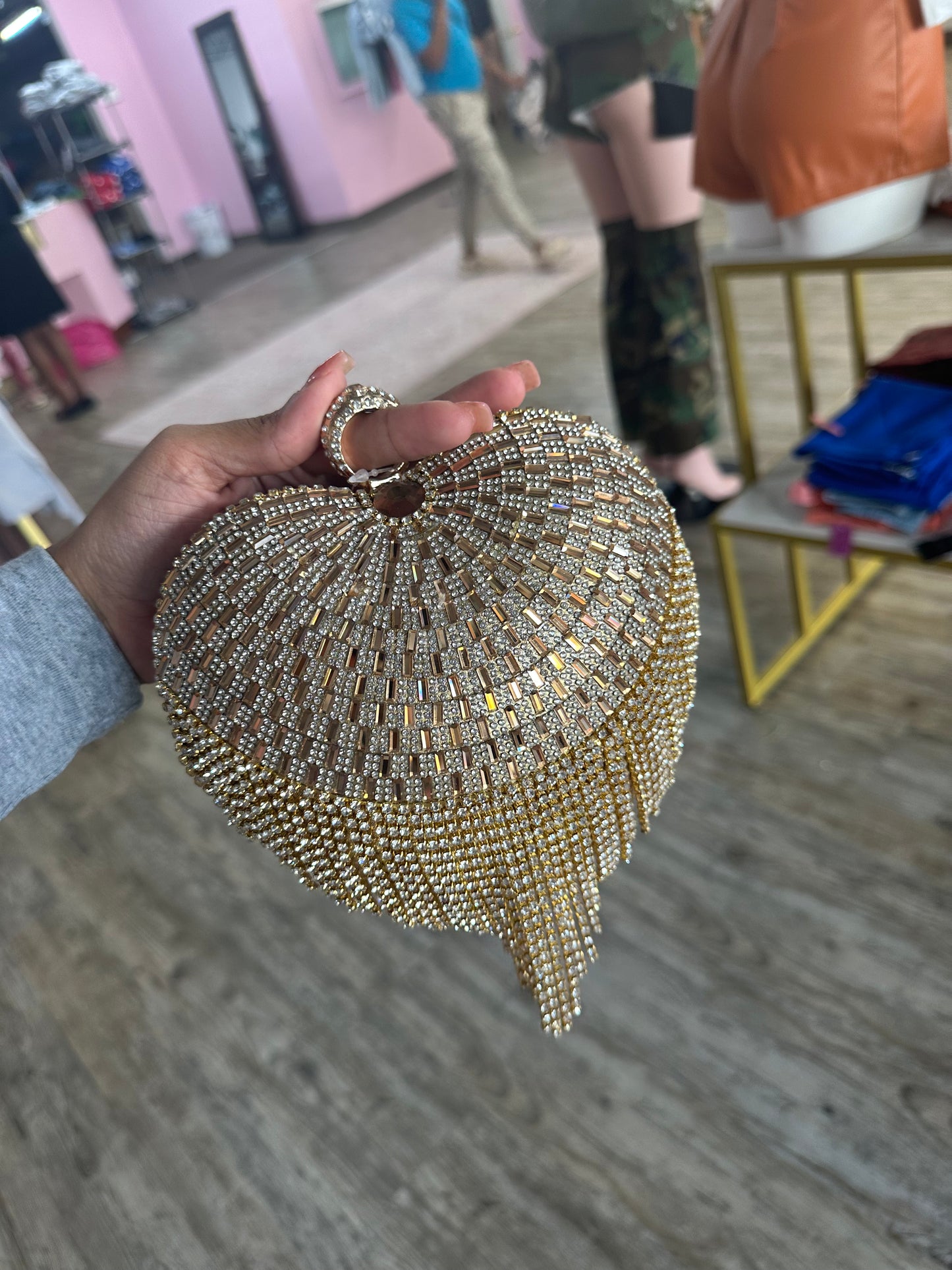 Diamond heart purse- 3 colors