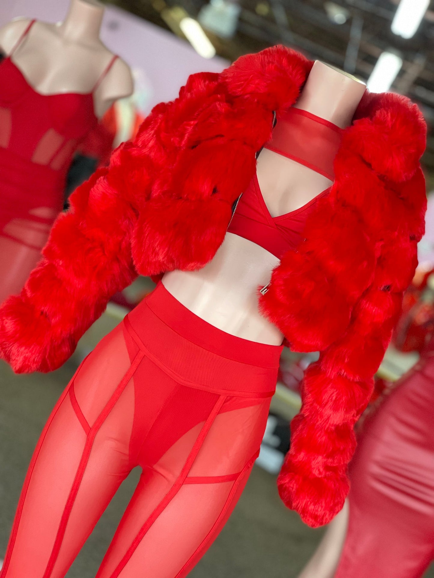 Delicious Fur- (Black & Red)