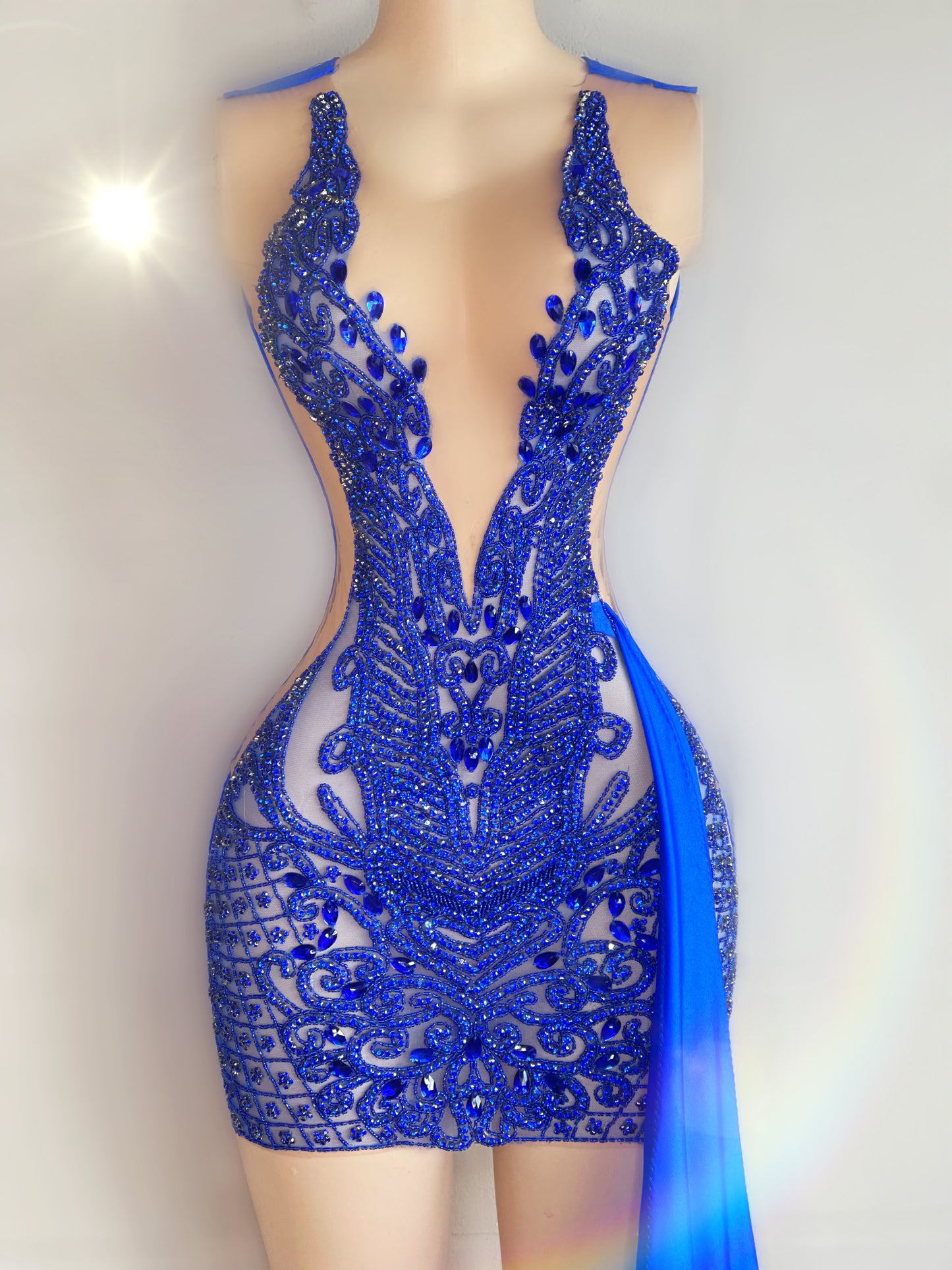Raleigh dress-(Blue)