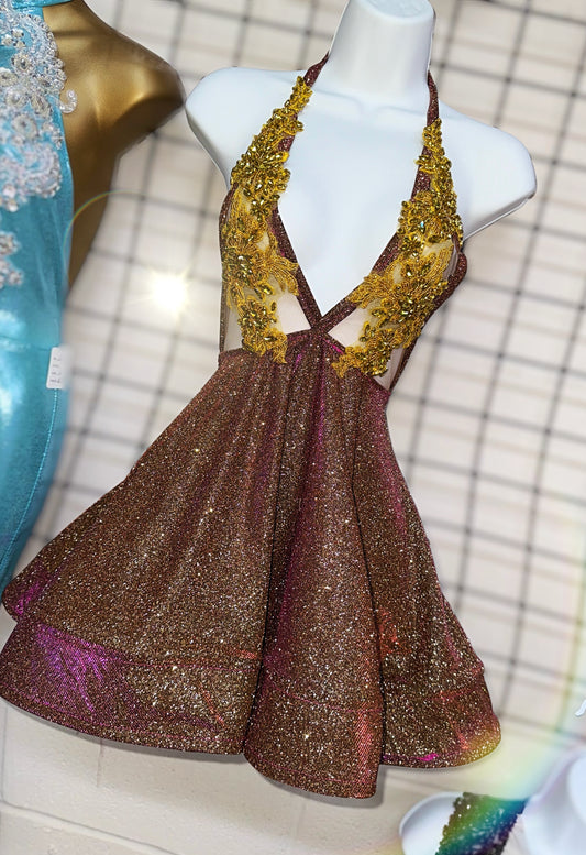 Peplum Mini - (color changing)