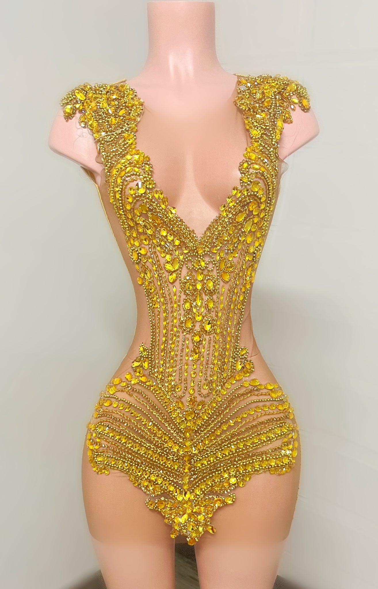Ciara Dress-(Gold)