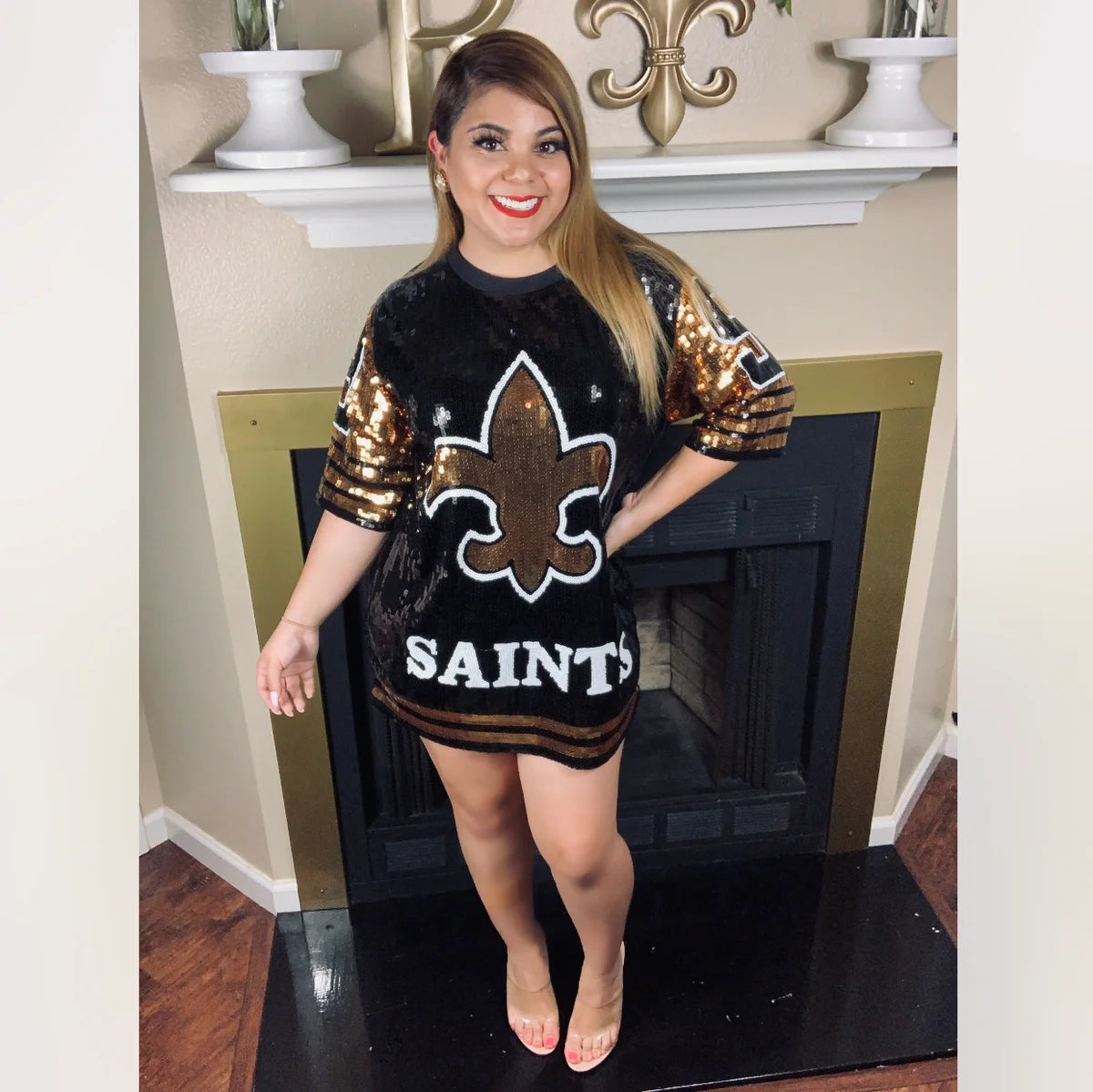 Saints Shirt Dress