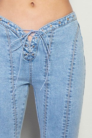 Low Rider Lace up jeans